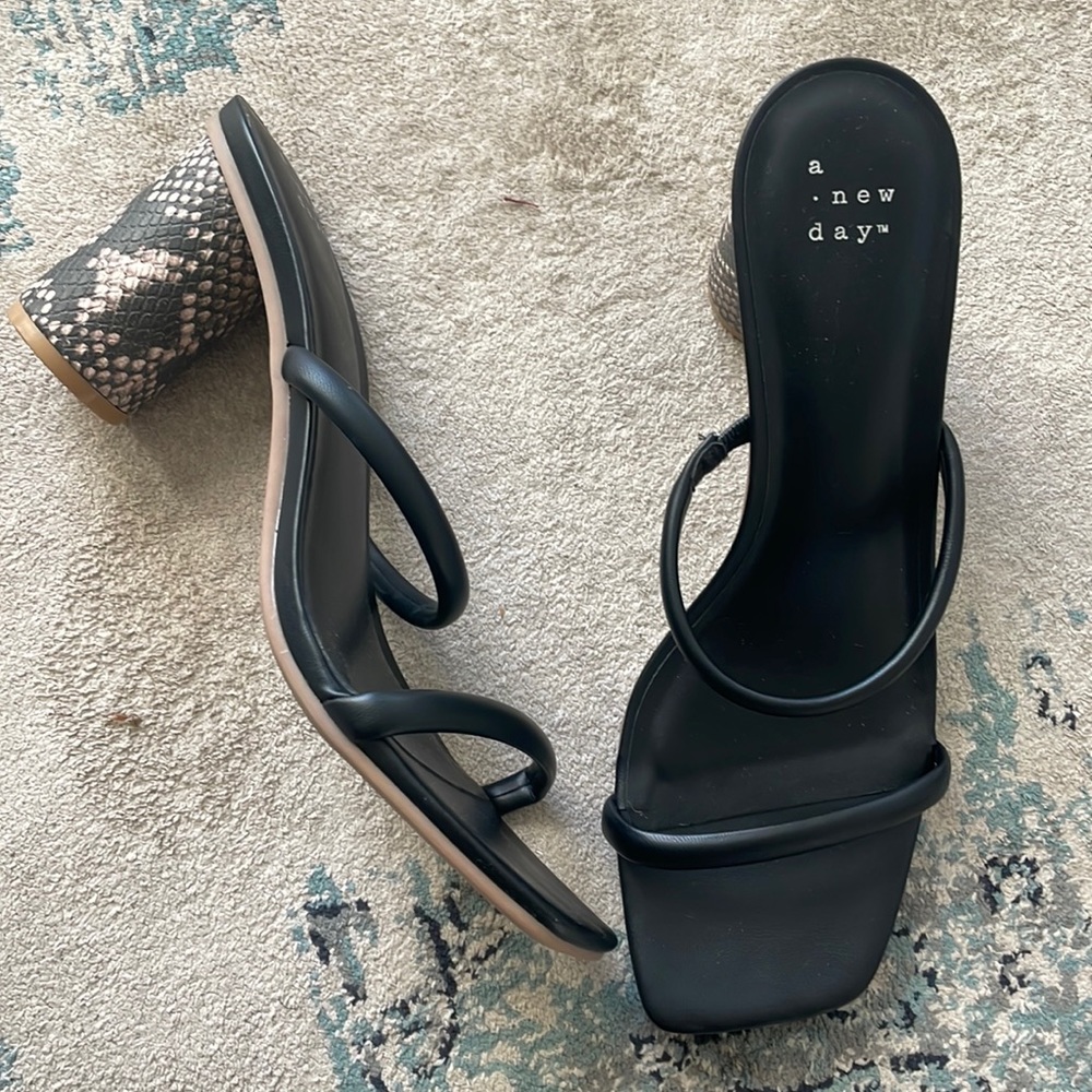 A New Day Strappy block heels